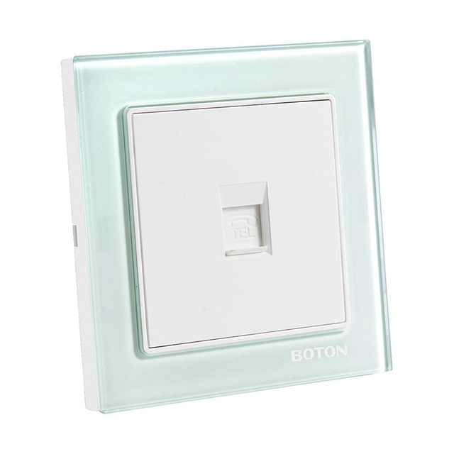 Home Telephone Glass Wall Switch Socket