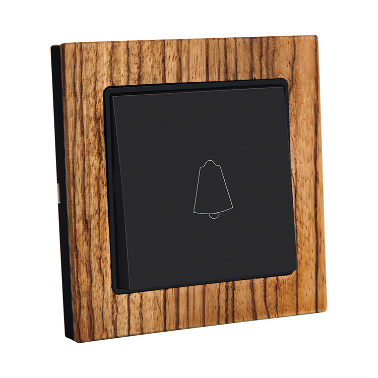 Home Wood Frame Doorbell Wall Switch