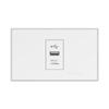 Rectangular USB Wall Socket for Home 