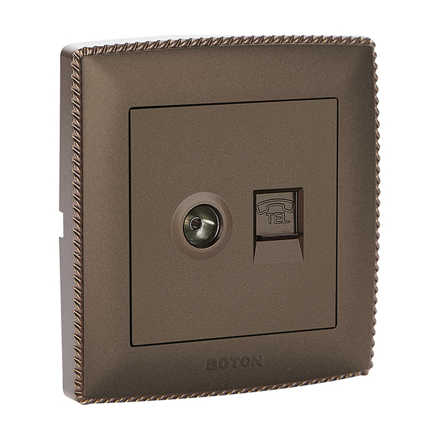 Commercial TV and Telephone Switch Socket for Renovations