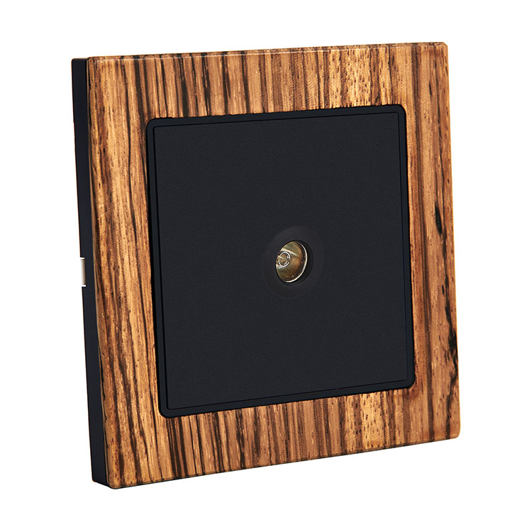 Indoor Electrical TV Wood Wall Socket