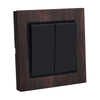 2 Gang 2 Way Wood Frame Wall Switch