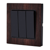 Home Wood 3 Gang 2 Way Decor Wall Switch