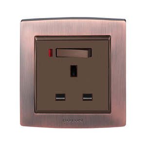 Decorator Grounding 13A UK Wall Switch Socket 