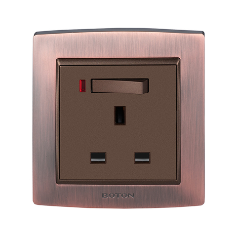 Decorator Grounding 13A UK Wall Switch Socket 