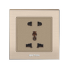 Industrial Aluminum Frame 5 Pin Universal Wall Socket