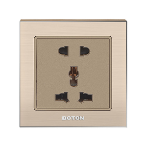 Industrial Aluminum Frame 5 Pin Universal Wall Socket