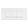 Home White Color Rectangular Wall Switch