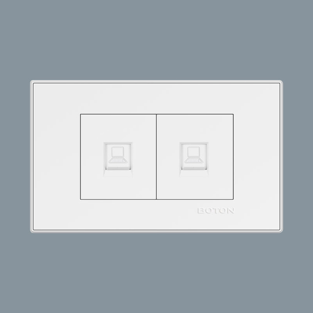 Commerical Rectangular Computer Durable Wall Socket