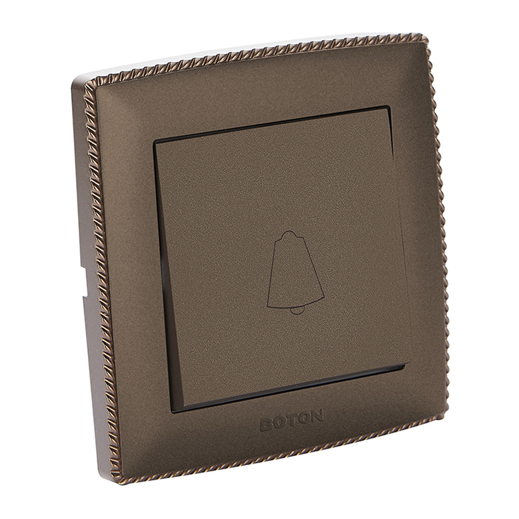 Commercial Brown Doorbell Wall Switch