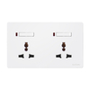 Indoor 3 Pin Multi Twin Functional Switch Socket