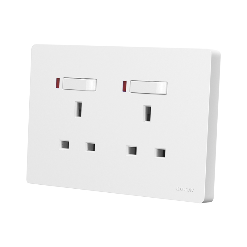 Flush Type UK Standard 13A Switched Double Socket