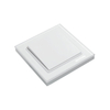 1 Gang 2 Way White Glass Wall Switch