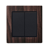 2 Gang 2 Way Wood Frame Wall Switch