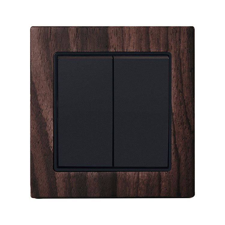 2 Gang 2 Way Wood Frame Wall Switch