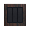 Home Wood 3 Gang 2 Way Decor Wall Switch