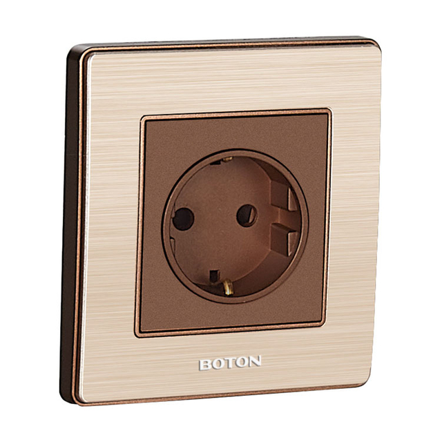 Aluminum Frame Decor German Wall Socket