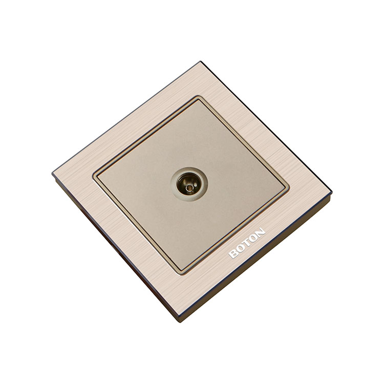 TV Aluminum Wall Switch Socket for Apartment 