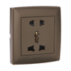 Colored Finish 5 Pin Universal Wall Switch Socket