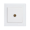 White Glass TV Wall Socket