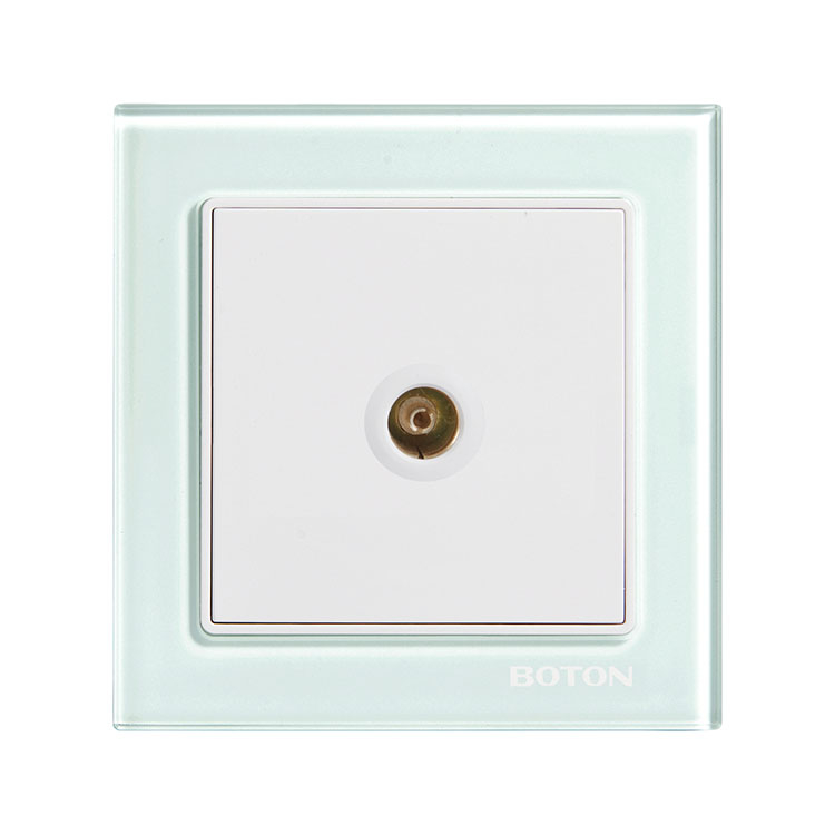 Home TV Glass Wall Switch Socket