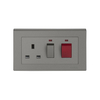 Colored Finish Kitchen Rocker Switch Socket