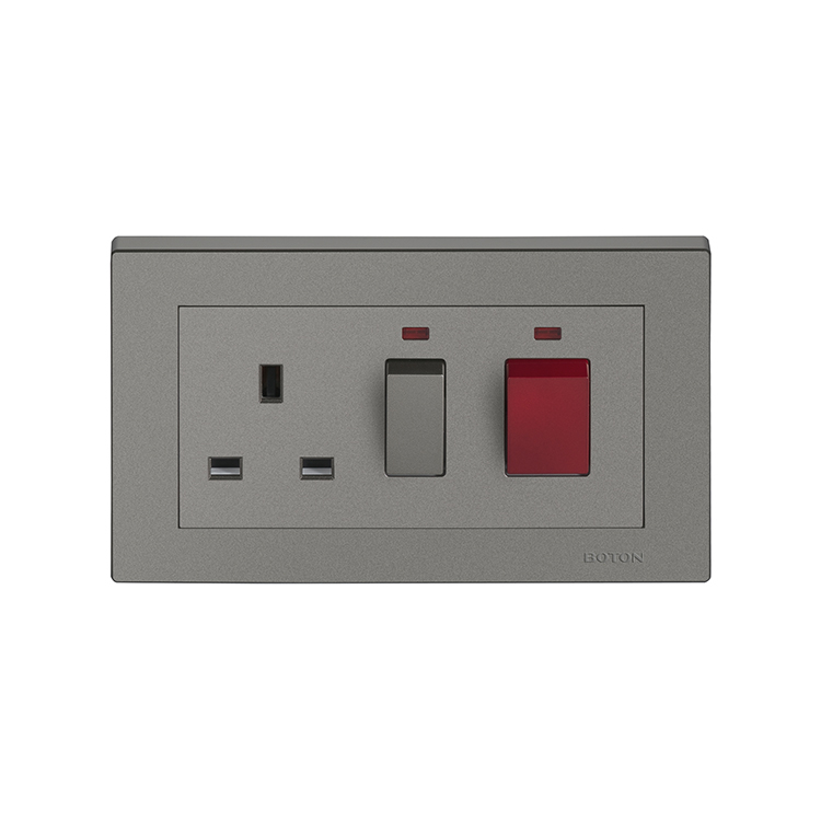 Colored Finish Kitchen Rocker Switch Socket