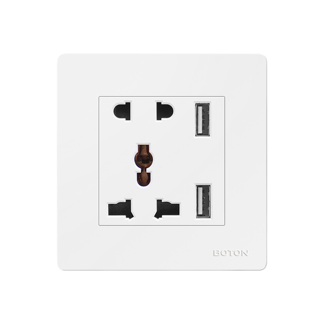 Flush Mounted Multi Funcational Socket with USB Charging