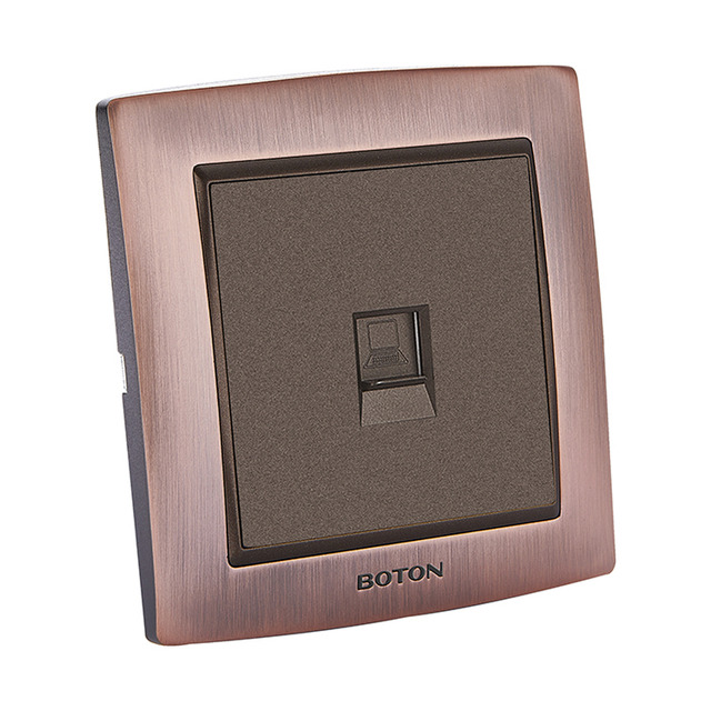 Luxury Decorator Flush Type Computer Wall Socket