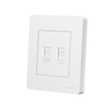 Dual Telephone Electrical Wall Switch Socket