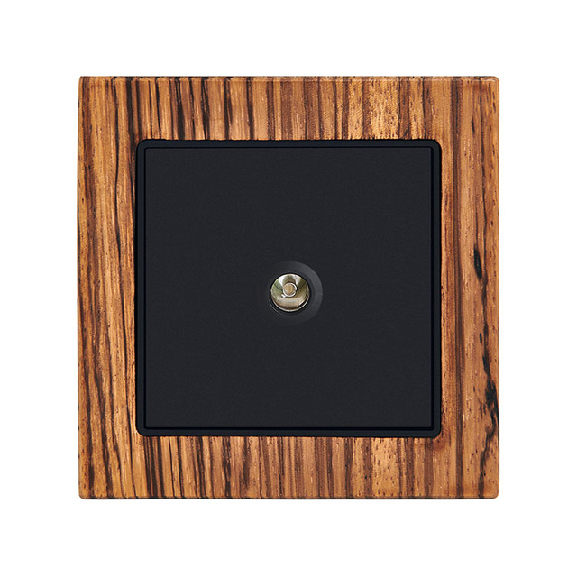 Indoor Electrical TV Wood Wall Socket