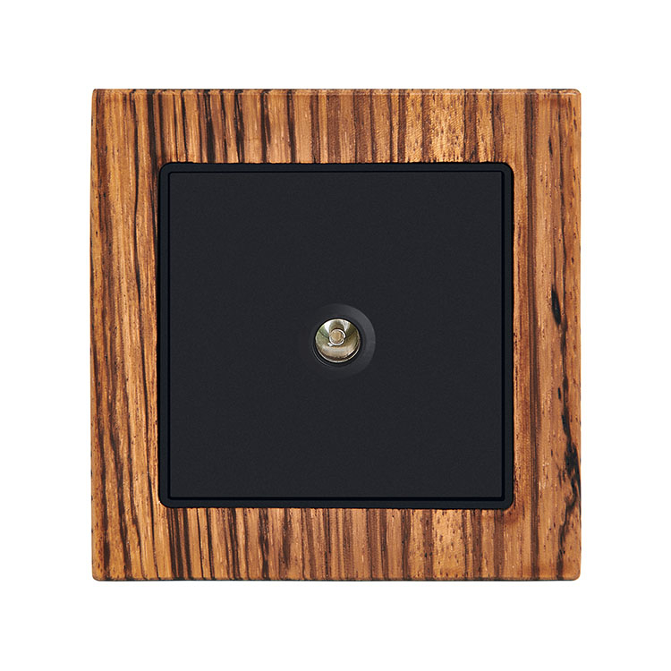 Indoor Electrical TV Wood Wall Socket