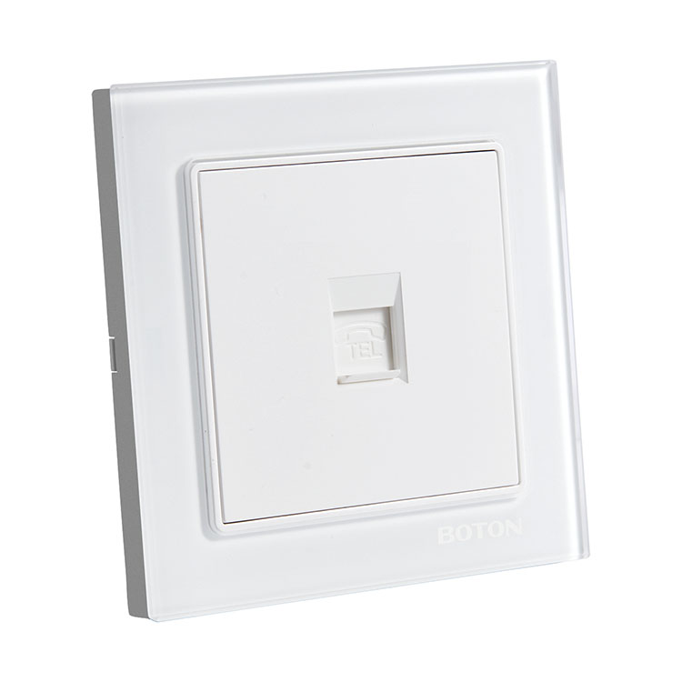 GLass Electrical Telephone Switch Socket