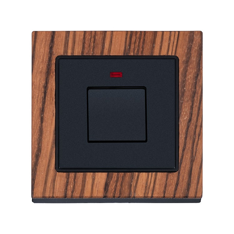 Wood Frame 20A Double Pole Rocker Wall Switch