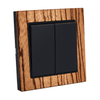 2 Gang Decor Wood Wall Switch