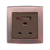 Home Colored Finish Durable 15A Switch Socket