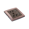 5 Pin Multi Functional Wall Socket with 2 USB Charging