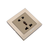 Industrial Aluminum Frame 5 Pin Universal Wall Socket