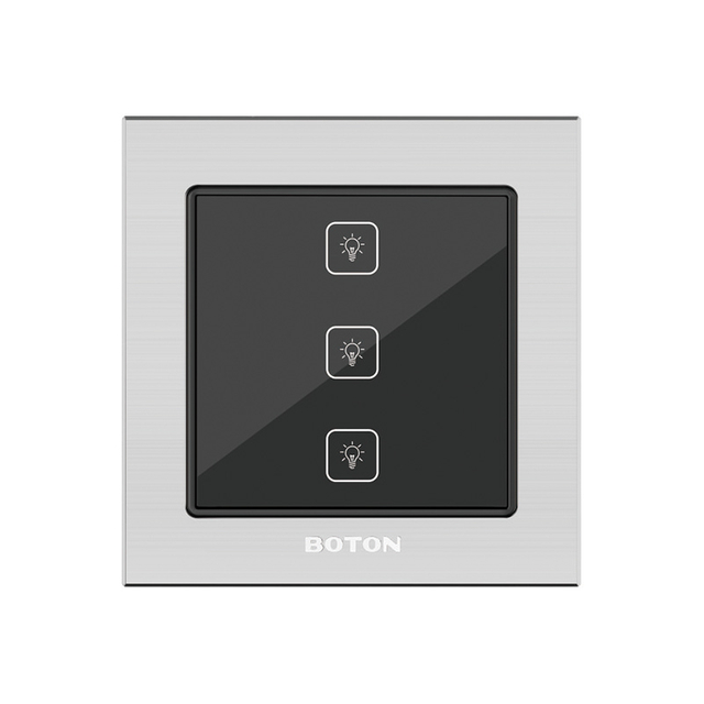 Home Silver Aluminum Smart Switch