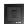 Home Black Glass 45A Wall Switch with Lamp