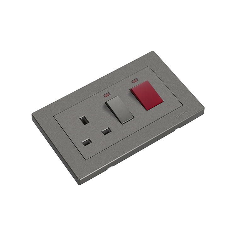 Colored Finish Kitchen Rocker Switch Socket