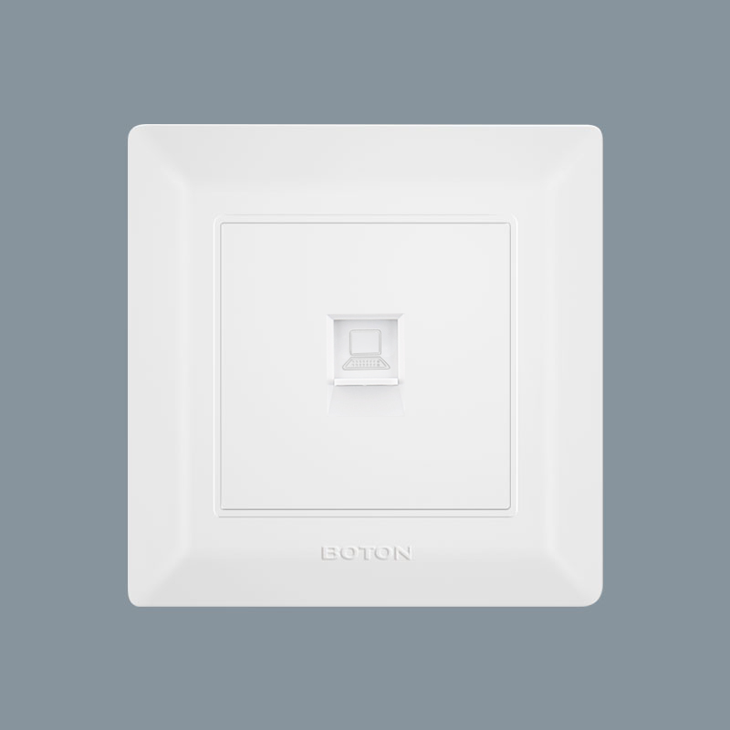 School White Computer Wall Switch Socket