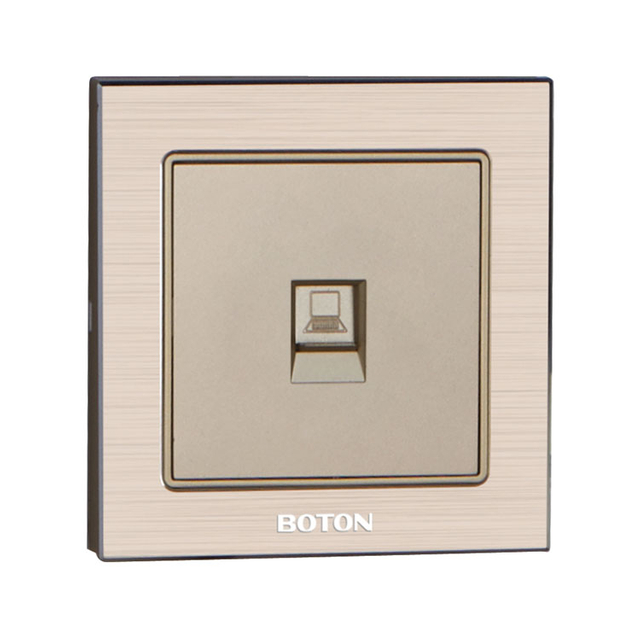 Hotel Aluminum Frame Computer Wall Socket