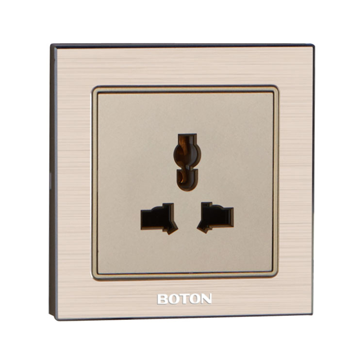 Apartment 3 Pin Universal Decor Wall Socket