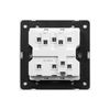 3 Gang Single Double Pole Rocker Slim Wall Switch